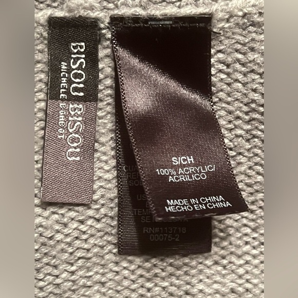 Bisou Bisou Charcoal Women's Shrug - Picture 3 of 8